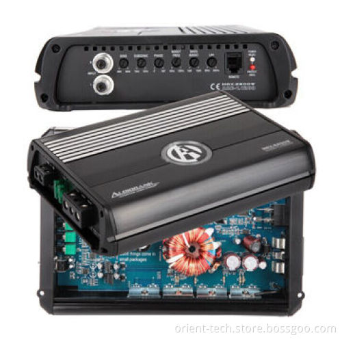 Class D car amplifier, mono block one channel 600W IR solution 2 layers PCB 0-18dB bass boost